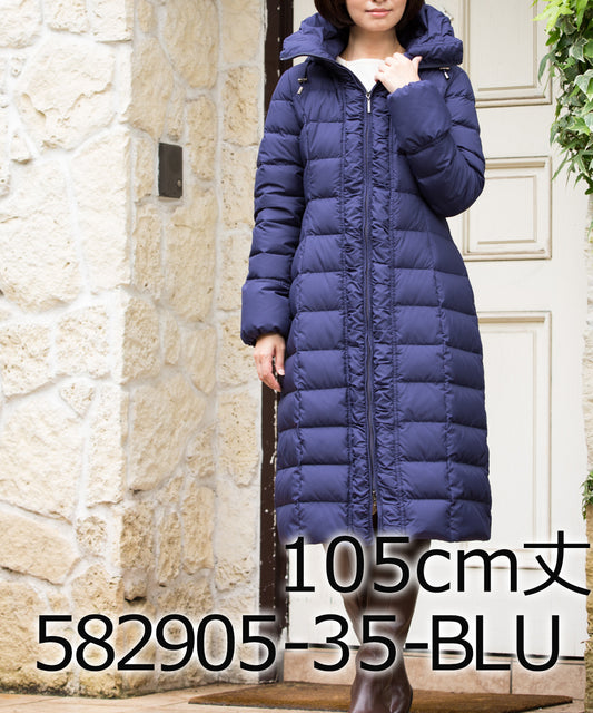 サンプル 処分セール  105㎝丈ひざ丈ダウンコート 582905