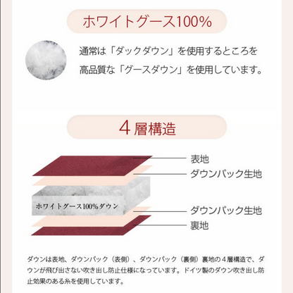 [アミアンハウス]  マディソンダウンコート グースダウン95％ 582917