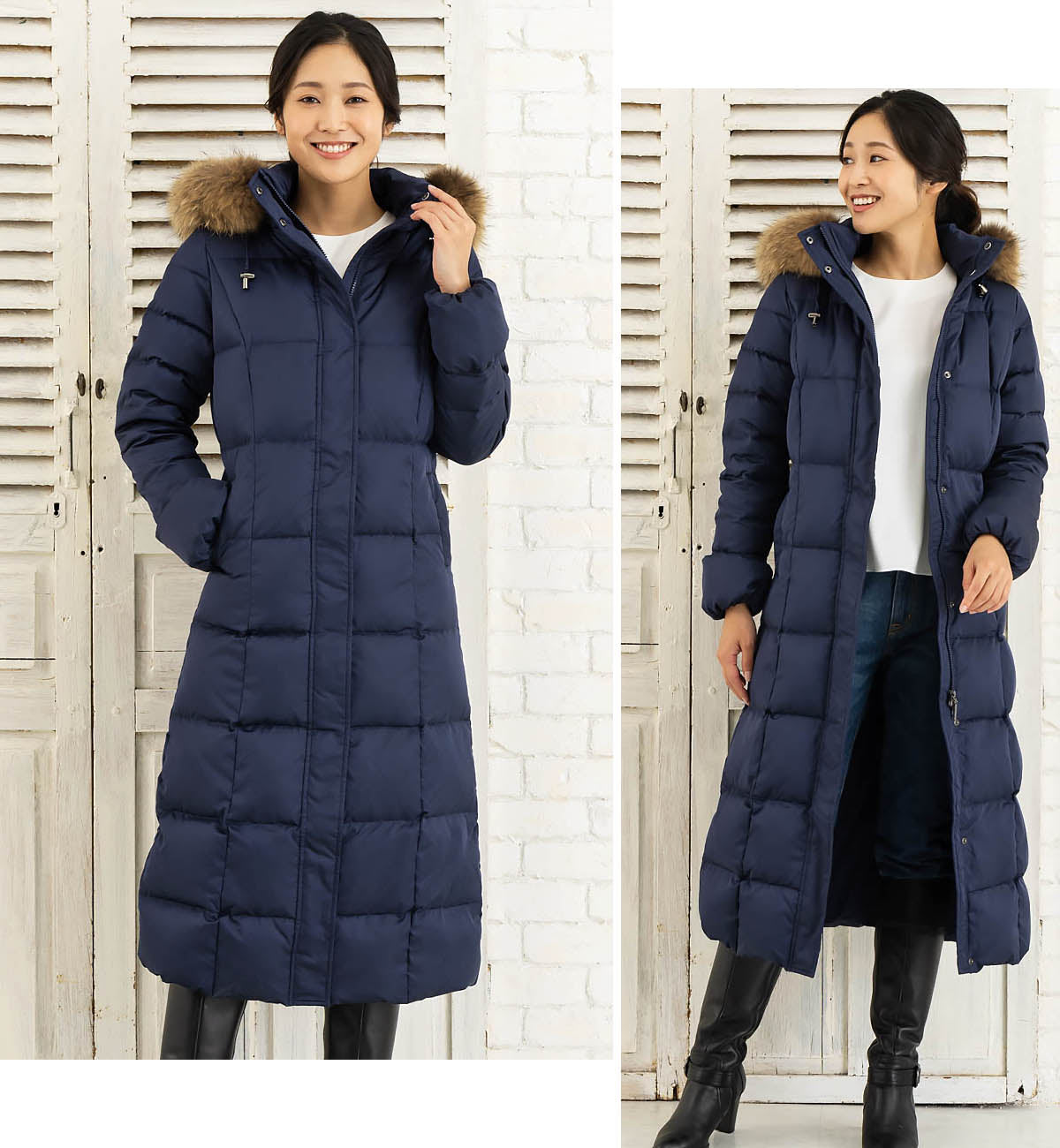 [Amian House] 50% OFF SALE Super Long Length Down Coat Women's 582907